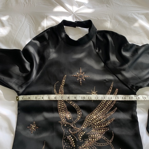 H&M Black Satin Dress, Size 4 - Picture 9 of 9